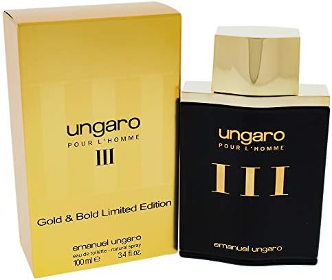 Ungaro III Gold & Bold Eau De Toilette Spray (Limited Edition) for Men - Trending Wellness Store