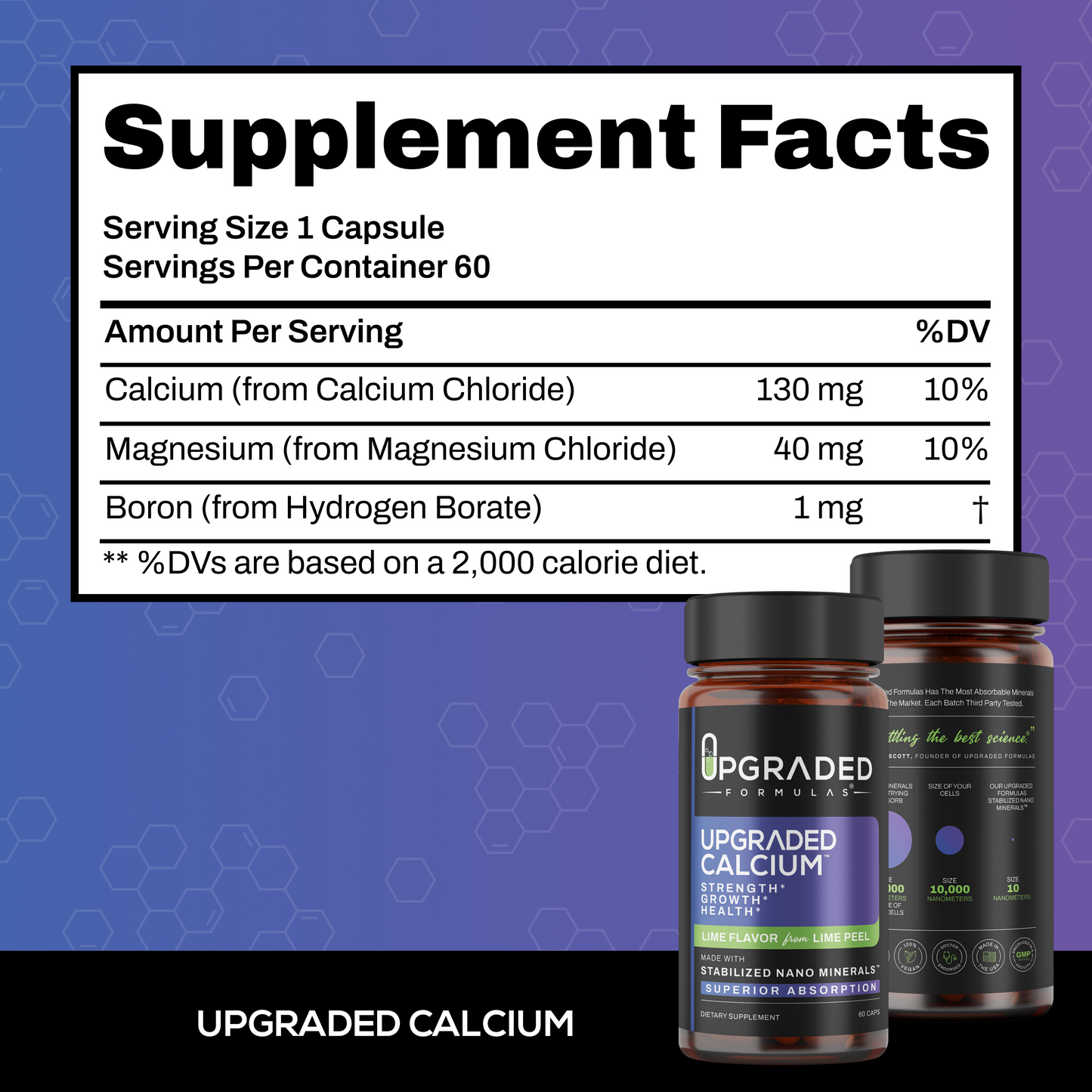 Upgraded Calcium 60 ct Capsules - Trending Wellness Store