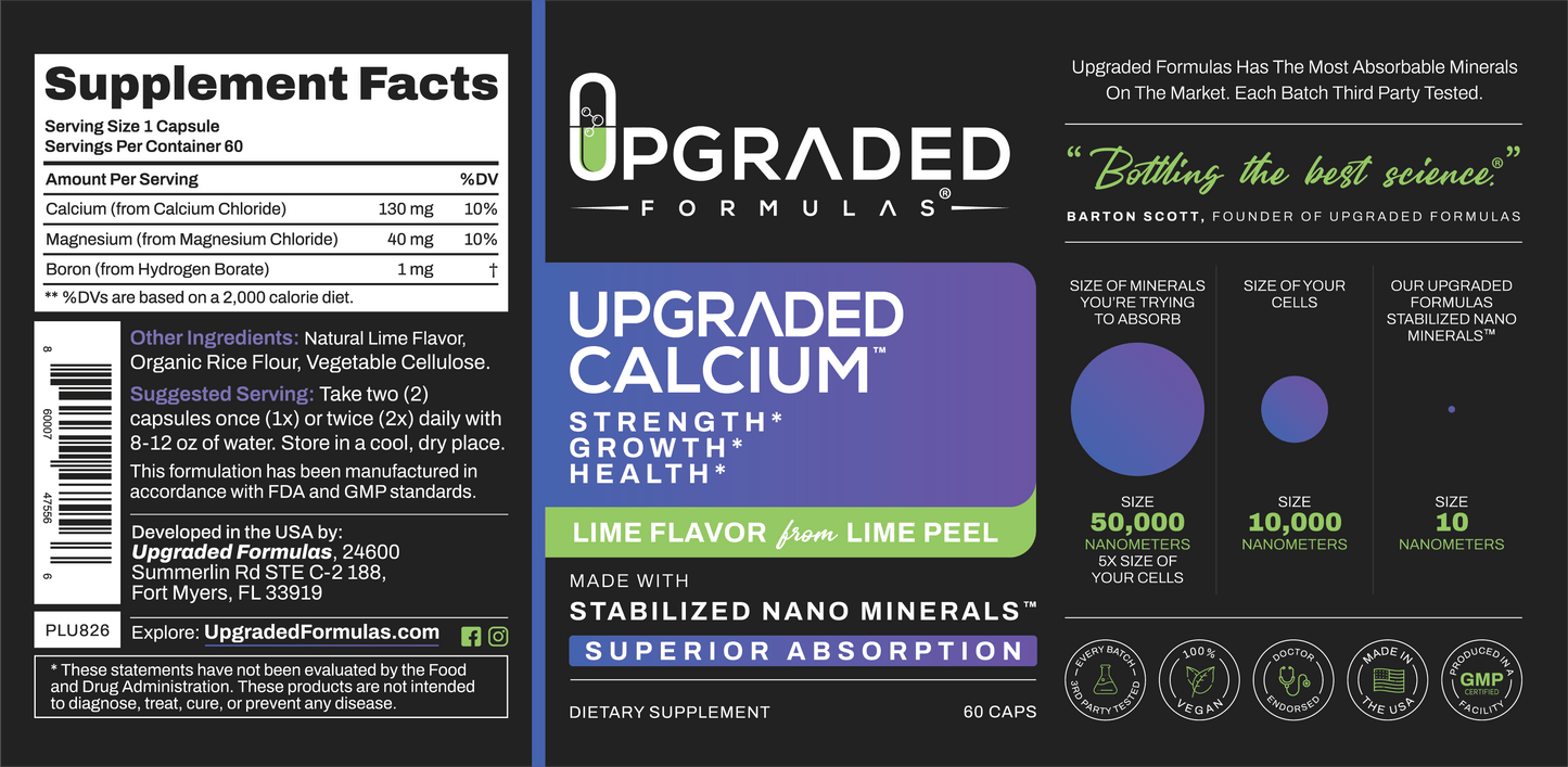 Upgraded Calcium 60 ct Capsules - Trending Wellness Store
