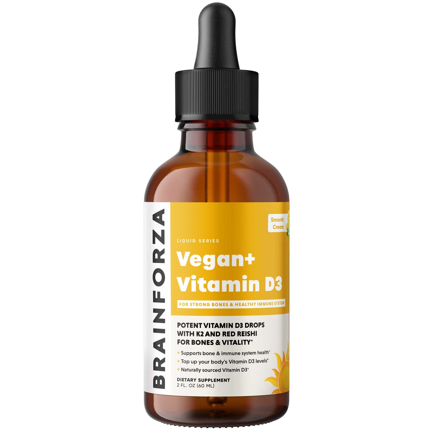 Vegan+ Vitamin D3 + K2 Liquid Drops, 2oz - Trending Wellness Store