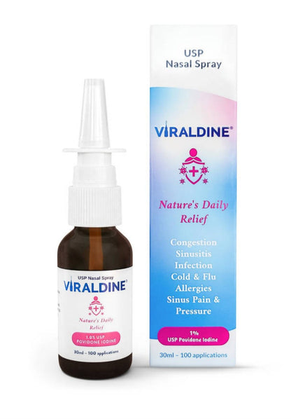 Viraldine 1% Antiviral Povidone Iodine Nasal Spray - Trending Wellness Store