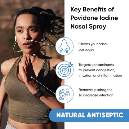 Viraldine 1% Antiviral Povidone Iodine Nasal Spray - Trending Wellness Store