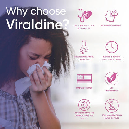 Viraldine 1% Antiviral Povidone Iodine Nasal Spray - Trending Wellness Store