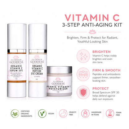Vitamin C 3-Step Anti-Aging Kit – Complete System - Trending Wellness Store
