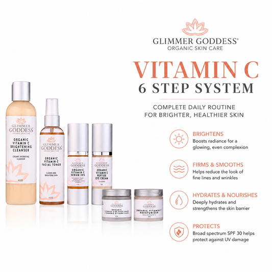 Vitamin C 6-Step Anti-Aging System – Complete Brightening Routine with SPF 30 - Trending Wellness Store