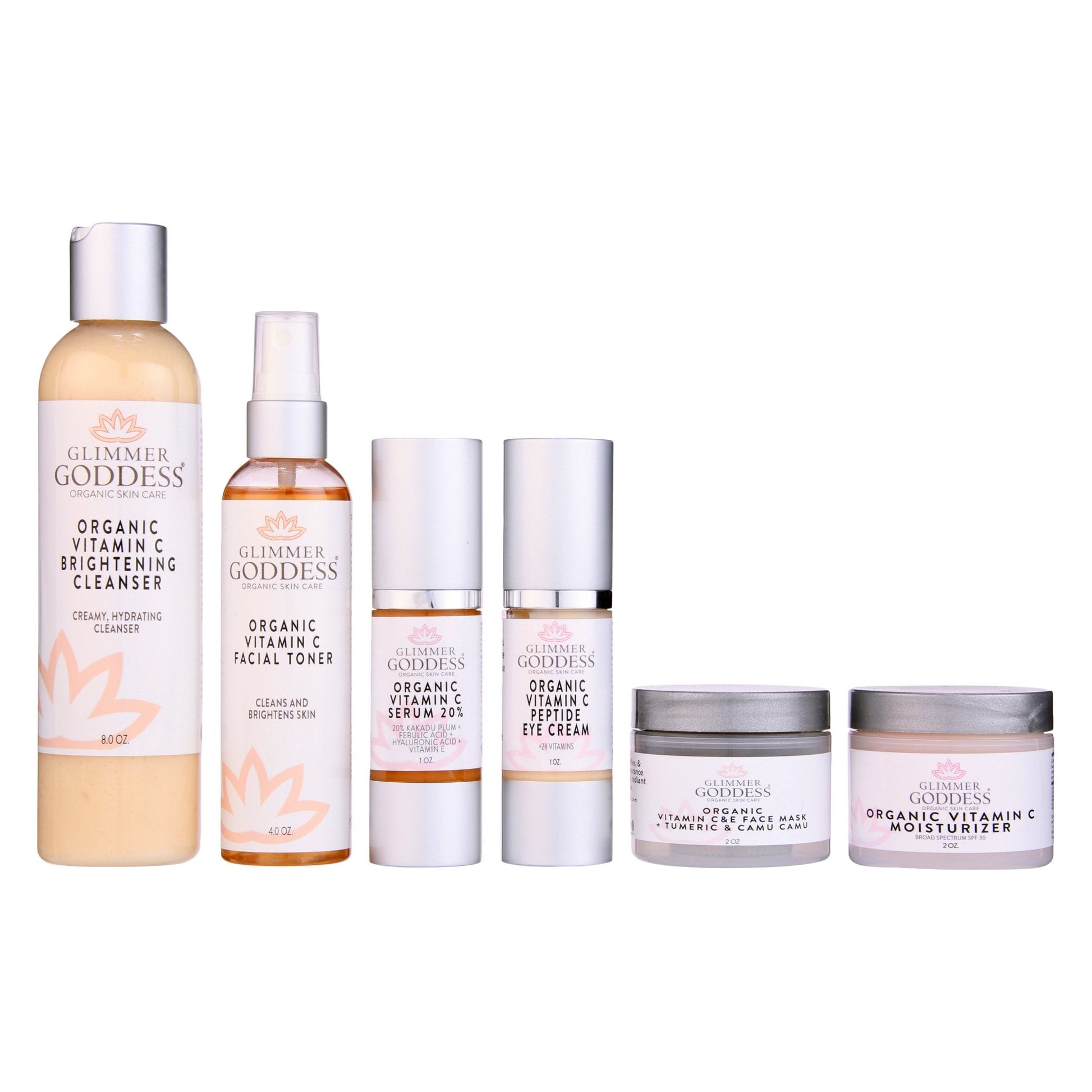 Vitamin C 6-Step Anti-Aging System – Complete Brightening Routine with SPF 30 - Trending Wellness Store
