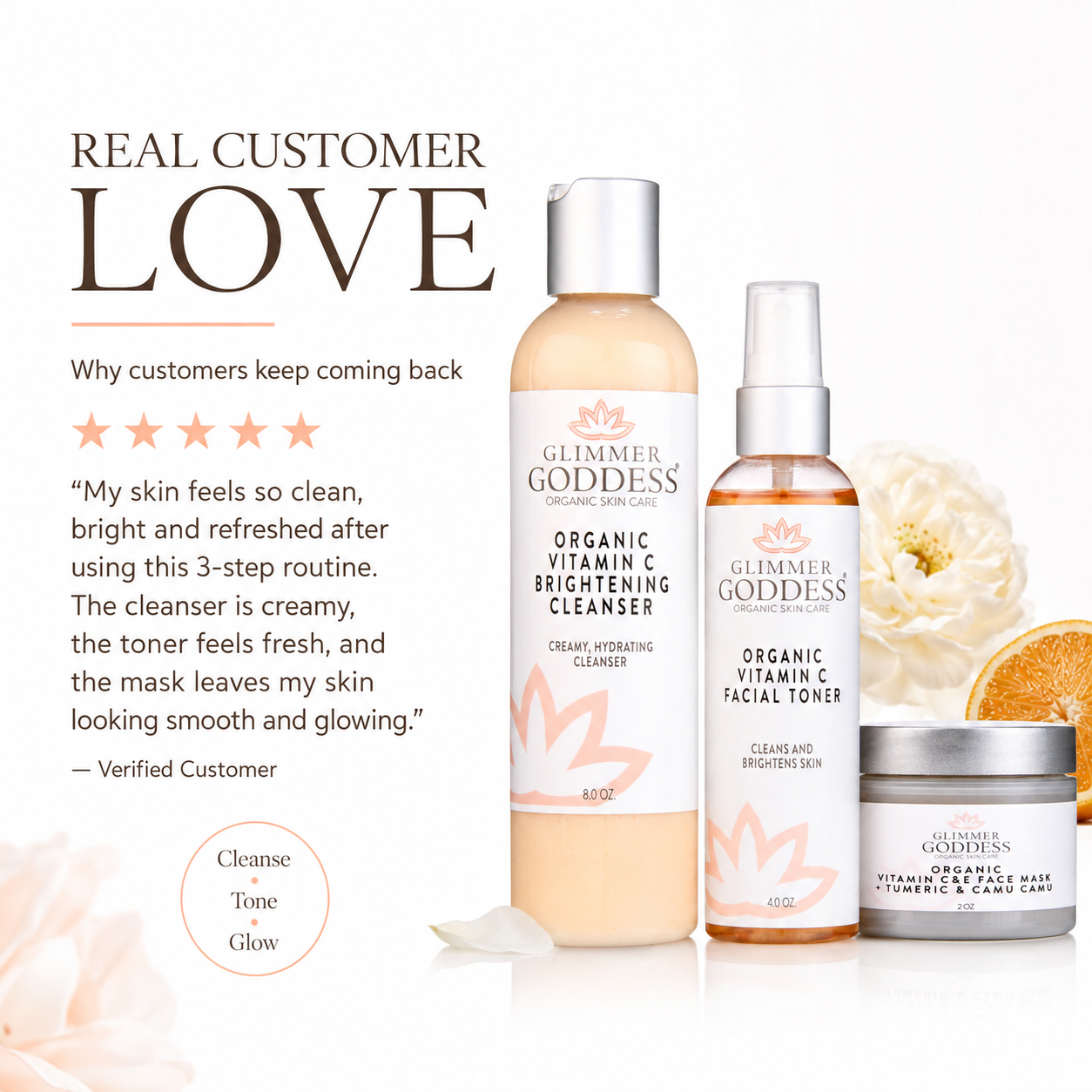 Vitamin C Brighter Skin 3-Step Cleansing Kit - Trending Wellness Store