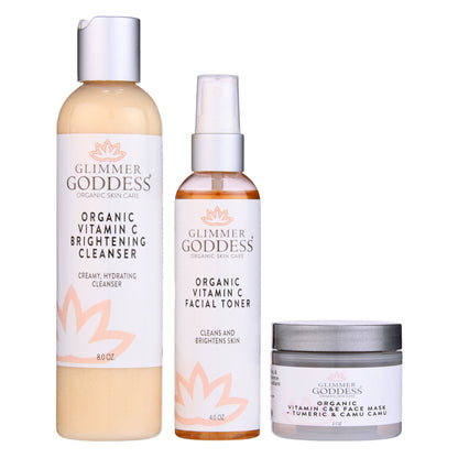 Vitamin C Brighter Skin 3-Step Cleansing Kit - Trending Wellness Store