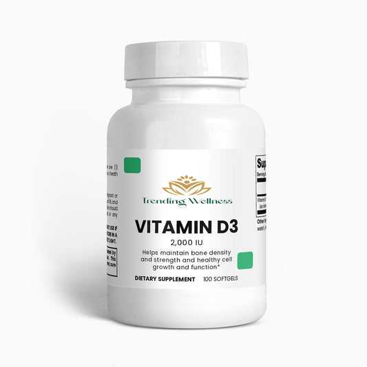 Vitamin D3 2,000 IU - Trending Wellness Store