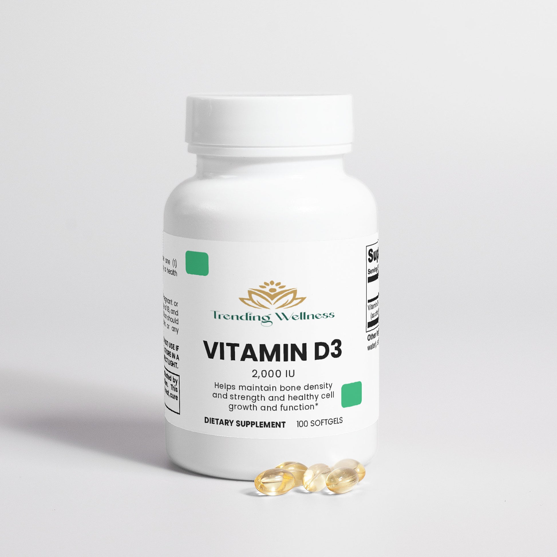 Vitamin D3 2,000 IU - Trending Wellness Store