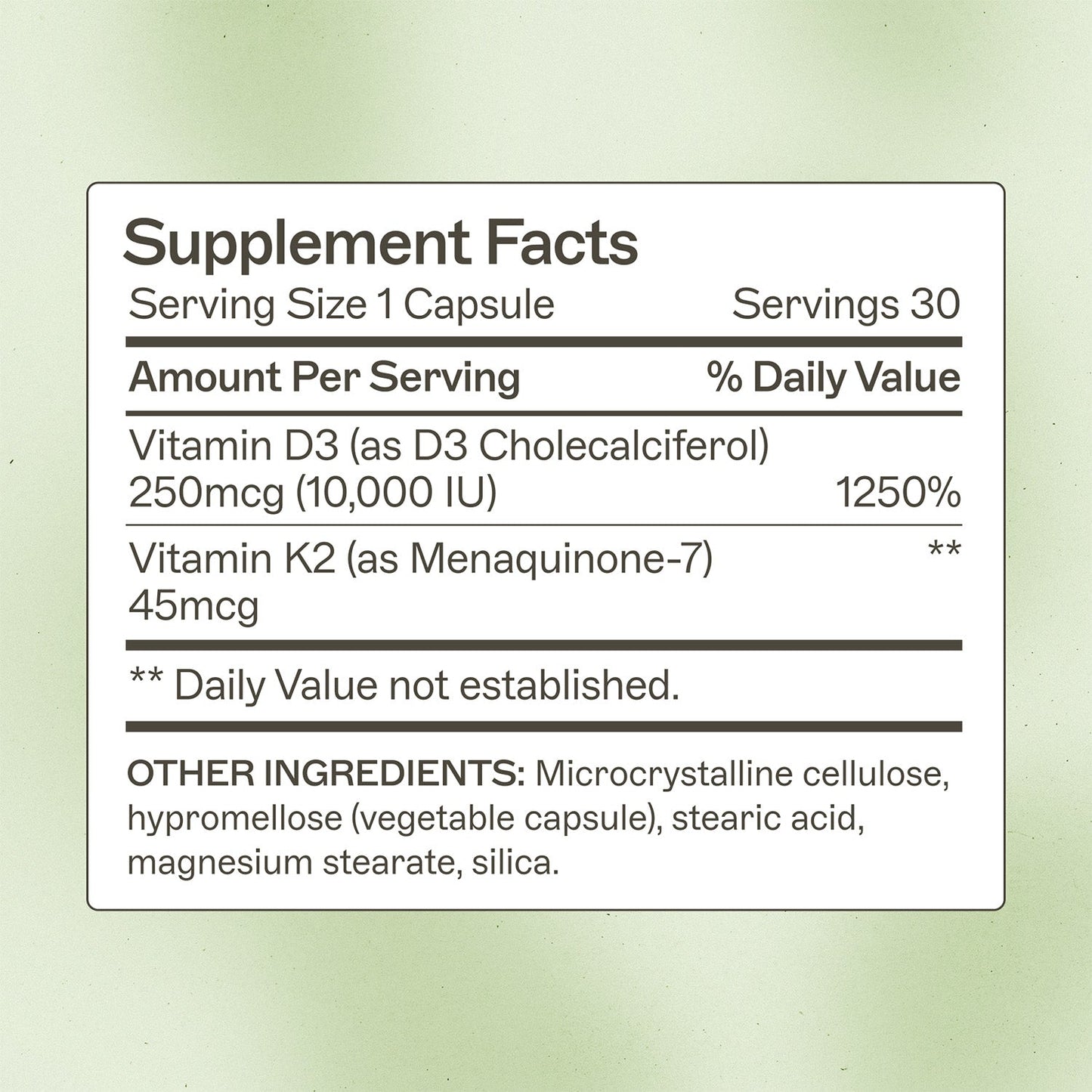 Vitamin D3/K2 10,000 IU Capsules - Trending Wellness Store