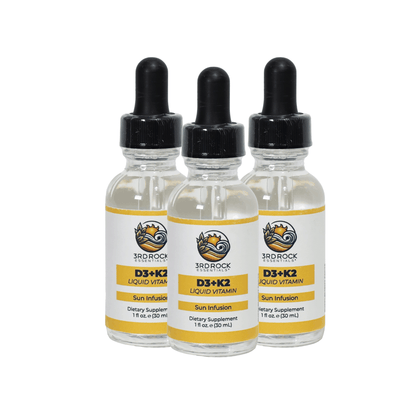 Vitamin D3 + K2 - Liquid Supplement (Chelated) — 1 fl oz - Trending Wellness Store