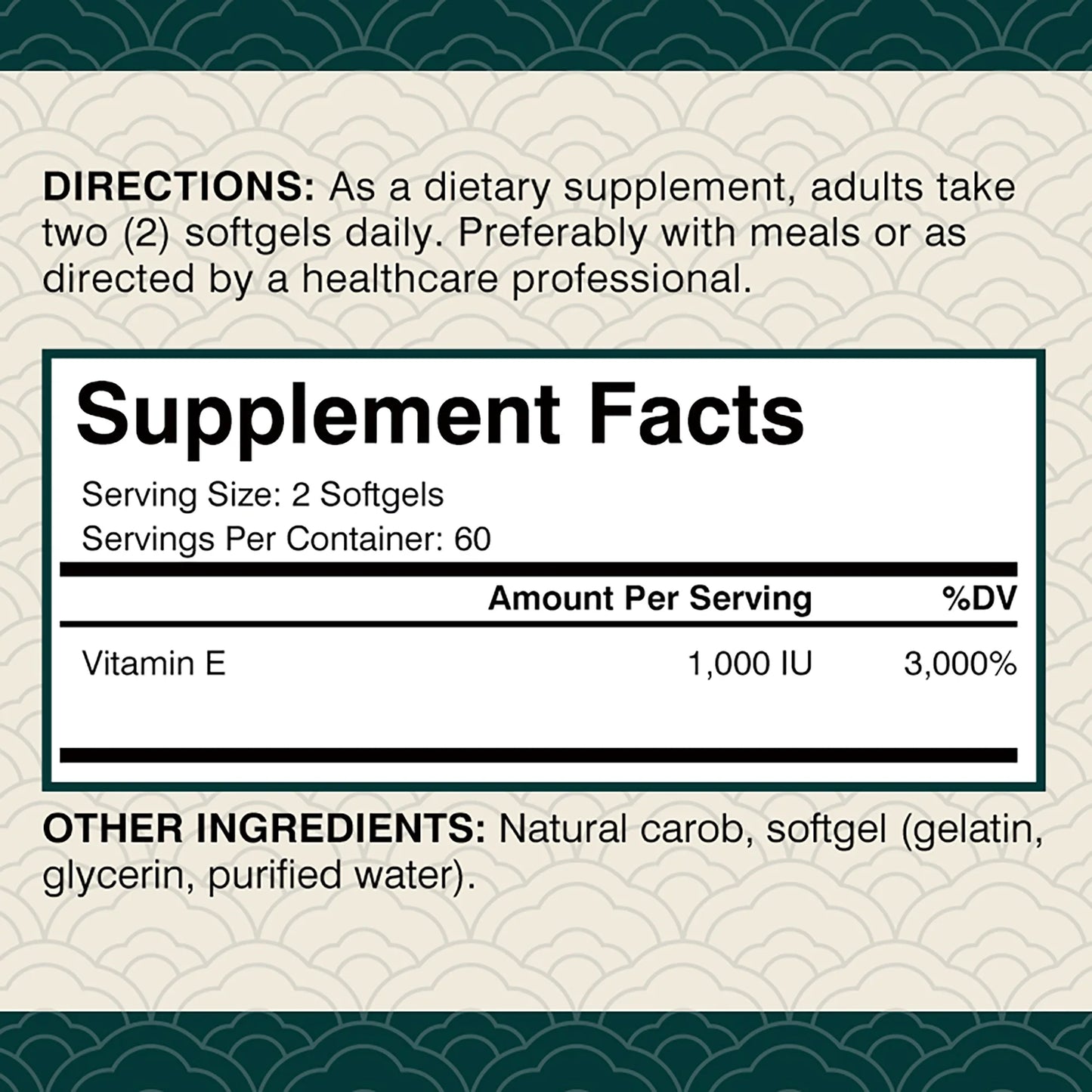 Vitamin E Supplement 1000IU - Antioxidant, Cellular Respiration, Skin Health - 120 Capsules - Trending Wellness Store