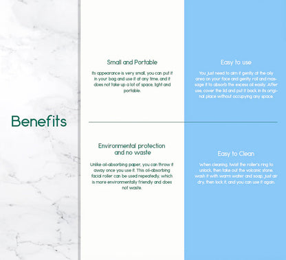 Volcanic Stone Oil-Absorbing Face Roller - Trending Wellness Store