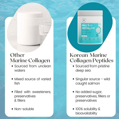 Wellbeing Nutrition Pure Korean Marine Collagen Powder - Unflavoured For Skin, Hair, Nails, Bone & Joint - Trending Wellness Store