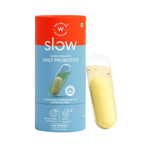 Wellbeing Nutrition Slow Daily Probiotics Capsules - Trending Wellness Store