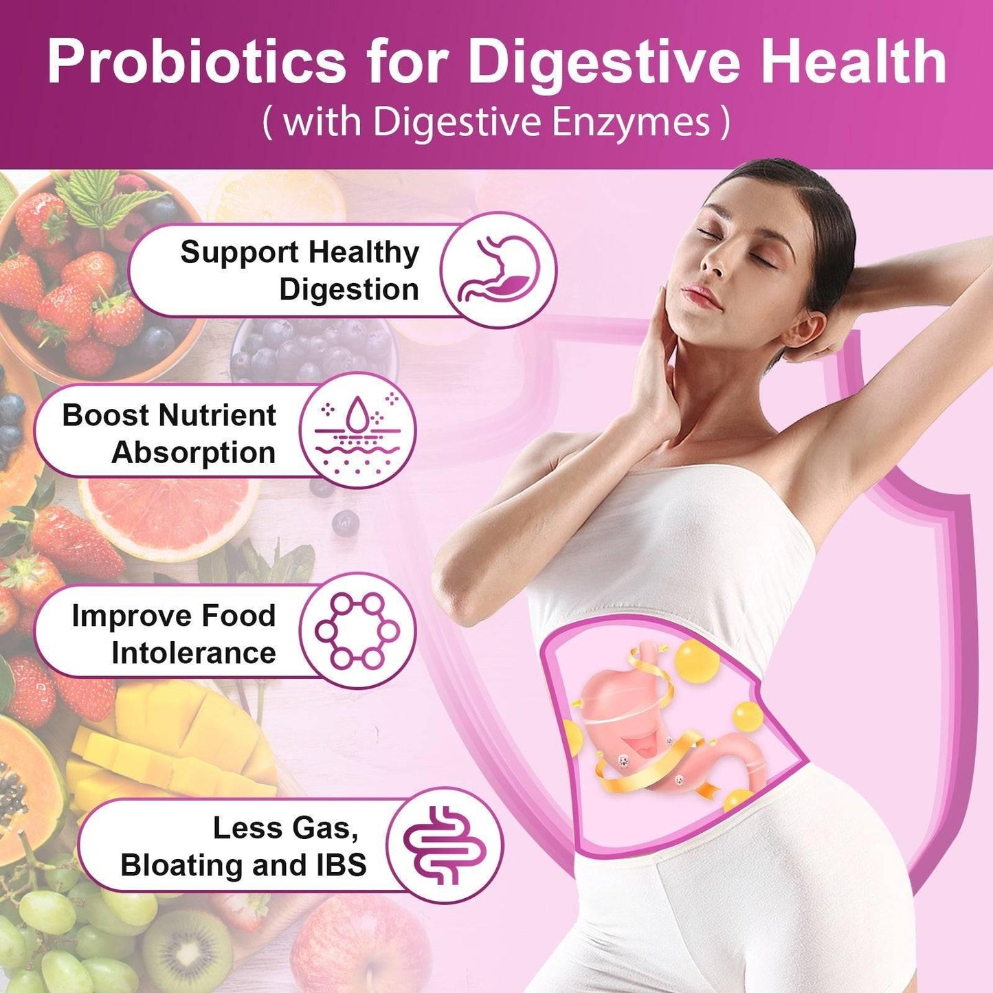 Women’s Gut Health Probiotics, 100 Billion CFUs - Trending Wellness Store