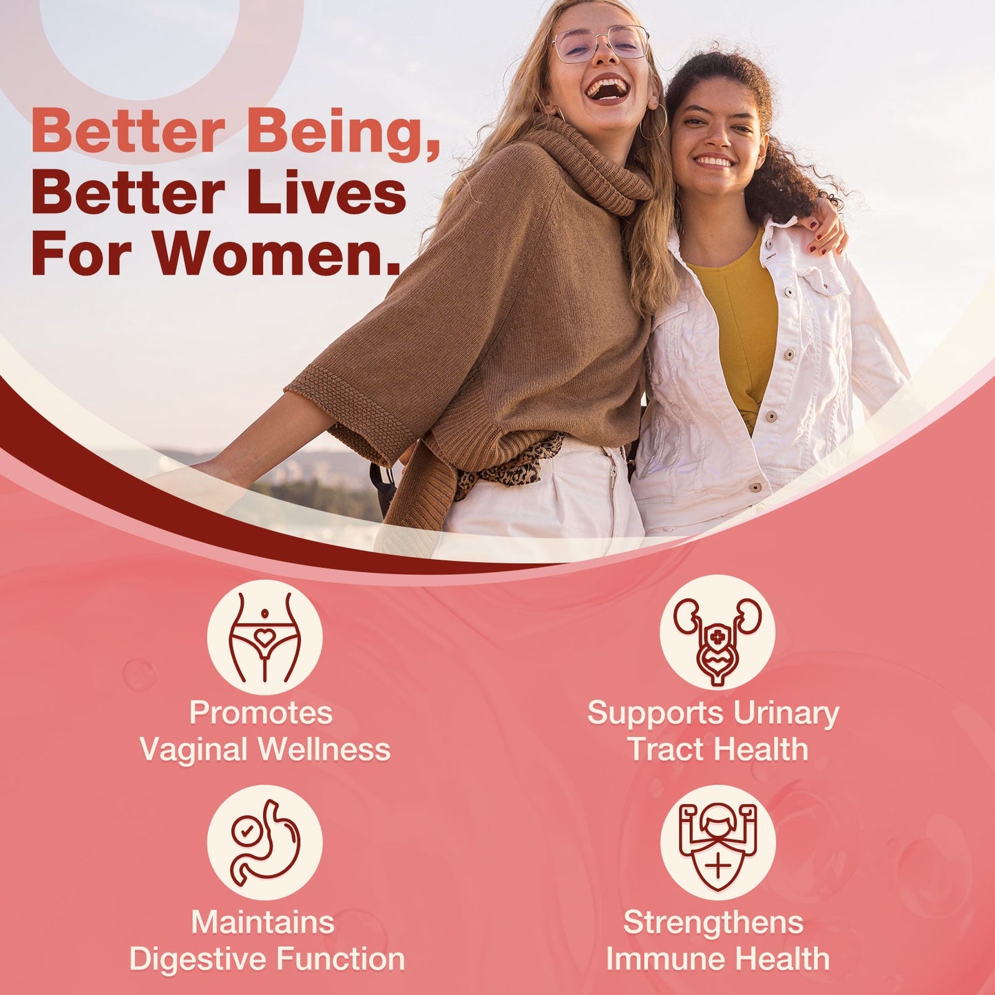 Women’s pH Balance Probiotic for Vaginal & Urinary Health, 90 Caps - Trending Wellness Store