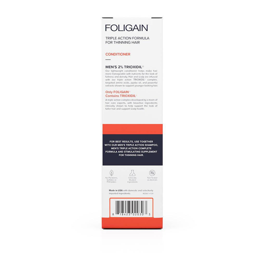 FOLIGAIN® Thinning Hair Shampoo and Conditioner Kit for Men with 2% TRIOXIDIL®