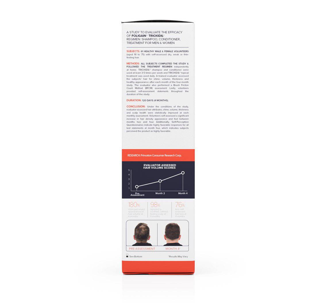FOLIGAIN® Thinning Hair Shampoo and Conditioner Kit for Men with 2% TRIOXIDIL®
