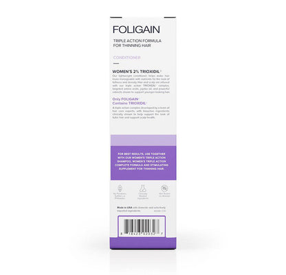 FOLIGAIN® Triple Action Conditioner For Thinning Hair For Women with 2% TRIOXIDIL®