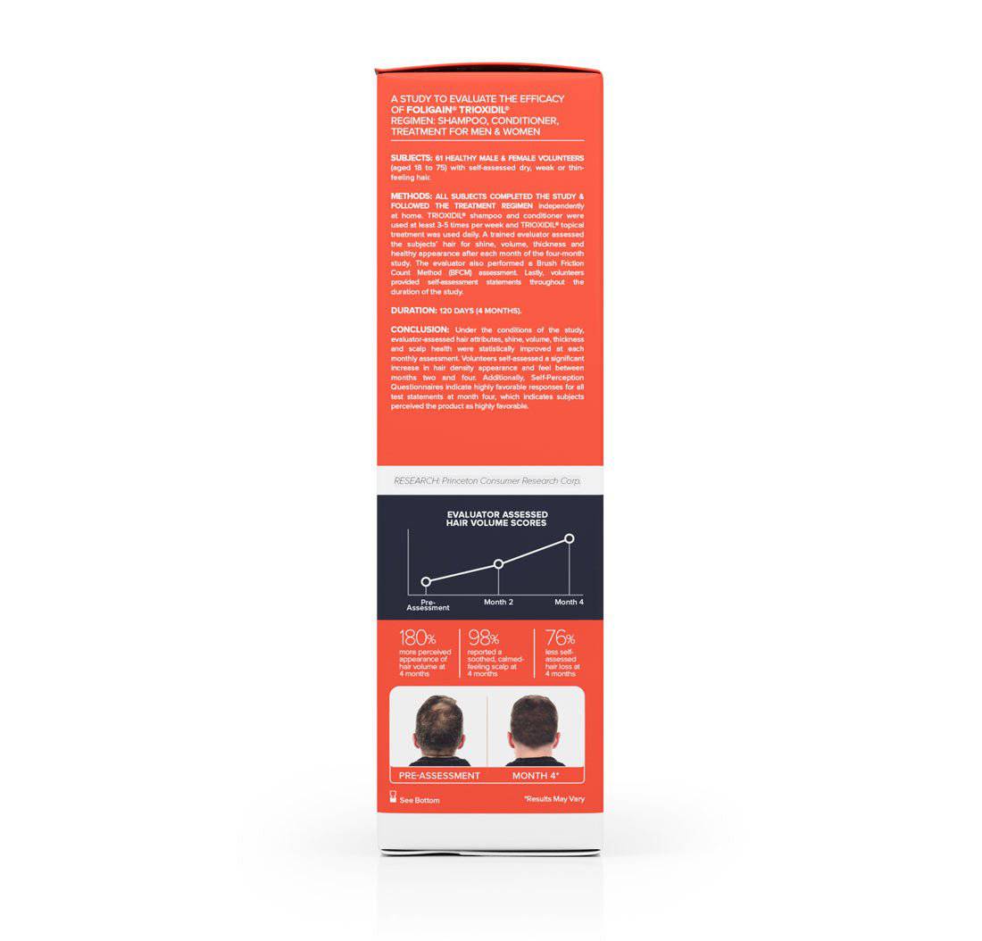 FOLIGAIN® Thinning Hair Shampoo and Conditioner Kit for Men with 2% TRIOXIDIL®