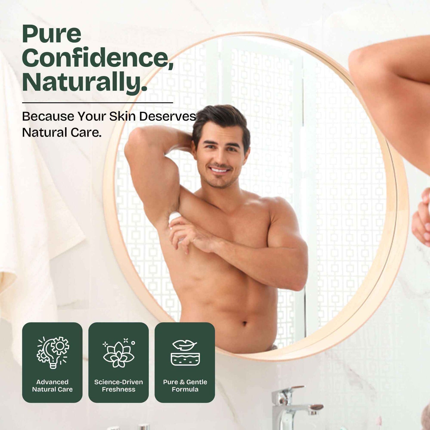 Natural deodorant for men CEDAR CREST