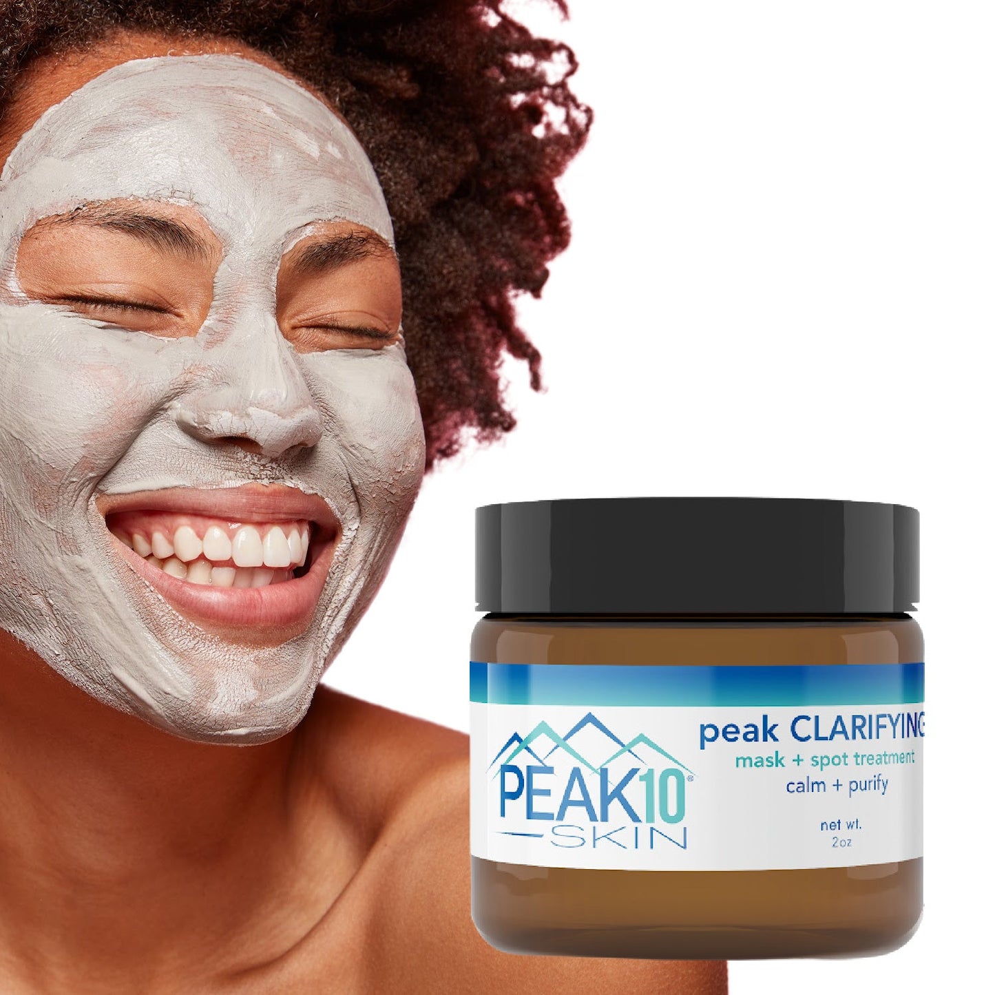 peak CLARIFYING mask + spot treatment | calm + purify 2oz - Trending Wellness Store
