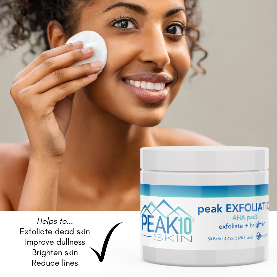 peak EXFOLIATION AHA pads exfoliate + brighten 50 Pads - Trending Wellness Store